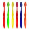 aquawhite Teen, Adult Smart Clean Manual Toothbrush, Medium Bristles, Pack Of 6. (Colour May Vary), view 1