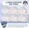 Dr. Frederick's Original Peel & Stick Foot Arch Support Gel Pads - 4 Pieces - High Arch Cushions - Relieves Pain from PES Cavus - Regain Your Original Stride view 2