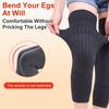 1 Pair(2PCS) Unisex Adults Wool Winter Warming Knee Pads- Thciken Sponge Padding Sleeves Knee Brace Support Guards Protector(Grey) view 4