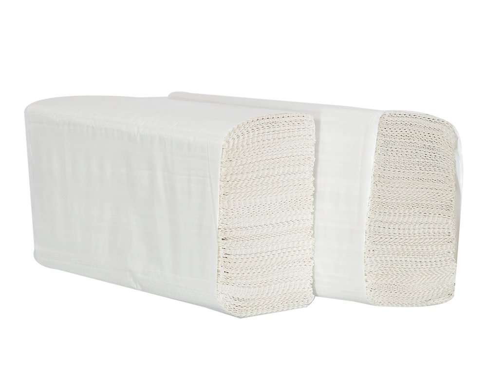 Somani M fold Tissue paper | Paper towel | Absorbent | Single ply | Commercial white (150 Pack*14=2100 Paper towels)