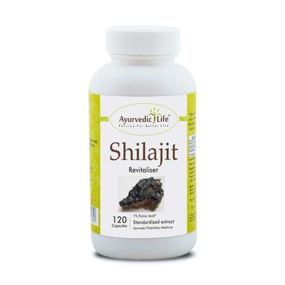 Ayurvedic Life Shilajit 240mg Capsules, Natural, 120 Count