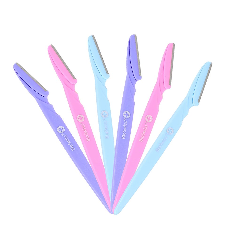 Bio Swiss Eyebrow razor | Bikini Line Trimmer | Double Pack 6 Total | Stainless Steel