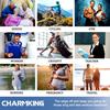 CHARMKING Compression Socks (3 Pairs) 15-20 mmHg is Best Athletic & Medical for Men & Women, Running, Flight, Travel, Nurses, Edema - Boost Performance, Blood Circulation & Recovery (S/M, White) view 3