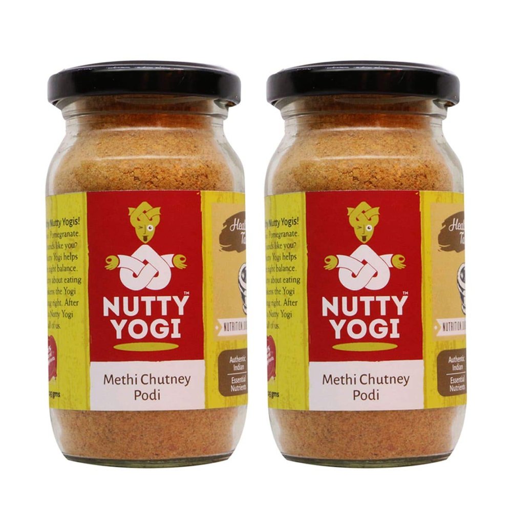 Nutty Yogi Methi Chutney Podi 125 gm Pack of 2