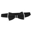 COMBR Mens Adjustable Dacron Bowtie Wedding Prom Party Formal Events Balls Supplies White & Black #5 view 1