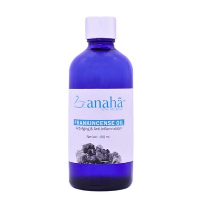 Anaha Frankincense Essential Oil (100 ml) | Indian-Origin, Therapeutic Grade, Pure & Undiluted | Anti-Aging & Anti-Inflammatory | Use in Aromatherapy, Acne control, Scars, Pore Tightening, Joint Pain