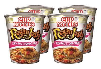 Nissin Cup Noodles Rogan Josh, 70G (Pack of 4)