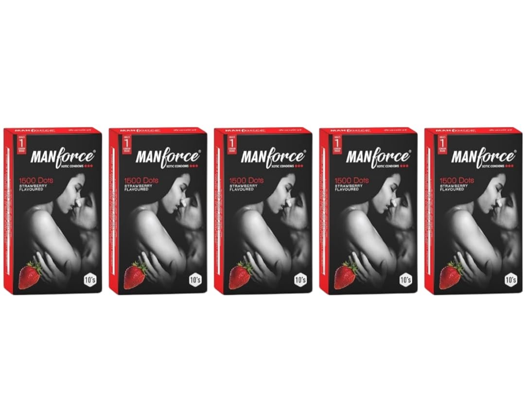 Manforce Condoms (Strawberry, 5)