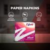 Ezee Velvet Tissue Paper Napkins 400 Pulls | Ultra Soft & Absorbent | Pack of 4 x 100 Pulls Each Pack view 2