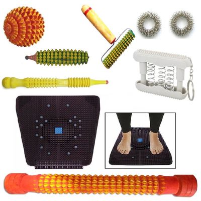 AC6 Acupressure Reliefmat Powermat Complete Body Blood Circulation Magnetic Massager Combo Kit