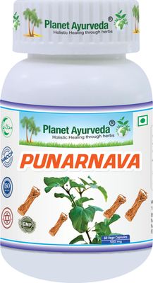 Planet Ayurveda Punarnava Capsules - 60 Capsules, Promote Healthy Kidney Function and Fluid Balance Naturally