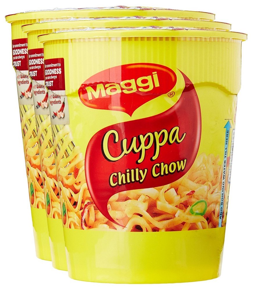 Spar Combo - Maggi Cuppa Noodles, Chilly Chow, 70g (Pack of 3) Promo Pack