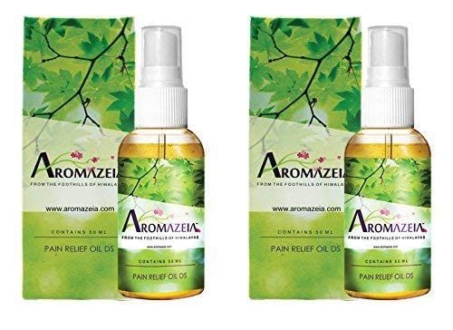 Aromazeia Pain Relief Oil | Joint Back Knee Muscle Shoulder Pain Massage Oil | Ayurvedic Ortho Pain Relief Oil - 50 ml X Pack Of 2