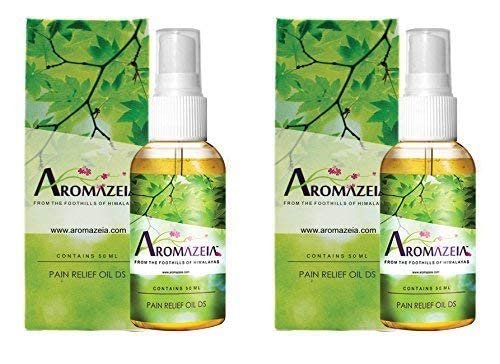 Aromazeia Pain Relief Oil | Joint Back Knee Muscle Shoulder Pain Massage Oil | Ayurvedic Ortho Pain Relief Oil - 50 ml X Pack Of 2