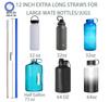 Botrove 12 Inch Extra Long Reusable Silicone Straight Straws for Extra Tall Tumbler 40 OZ Hydro Flask,32 OZ Blender Bottle Nutribullet, Nutri Ninja Cups view 2