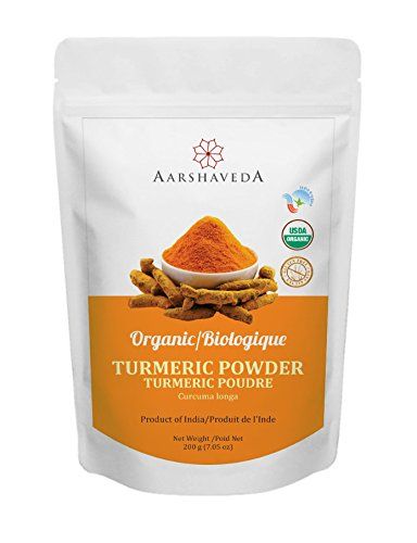 Aarshaveda Organic Turmeric Powder 200g - Certified Organic Haldi, Pure Antioxidant & Anti-Inflammatory Superfood, Natural Immune Support, Skin Brightening, Joint Health, Non-GMO & Chemical-Free