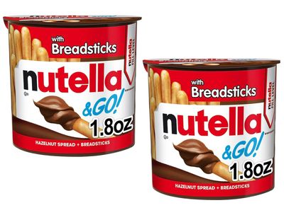 Ferrero Nutella & Go Hazelnut Spread With Cocoa & Breadsticks, 52g (Pack of 2)