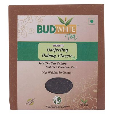 Budwhite Darjeeling Oolong Classic Green Tea - 50 G Loose Tin