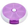 Glive's Medicine Storage Box Pill Organizer (2, Round Roting 7 Slots) view 3