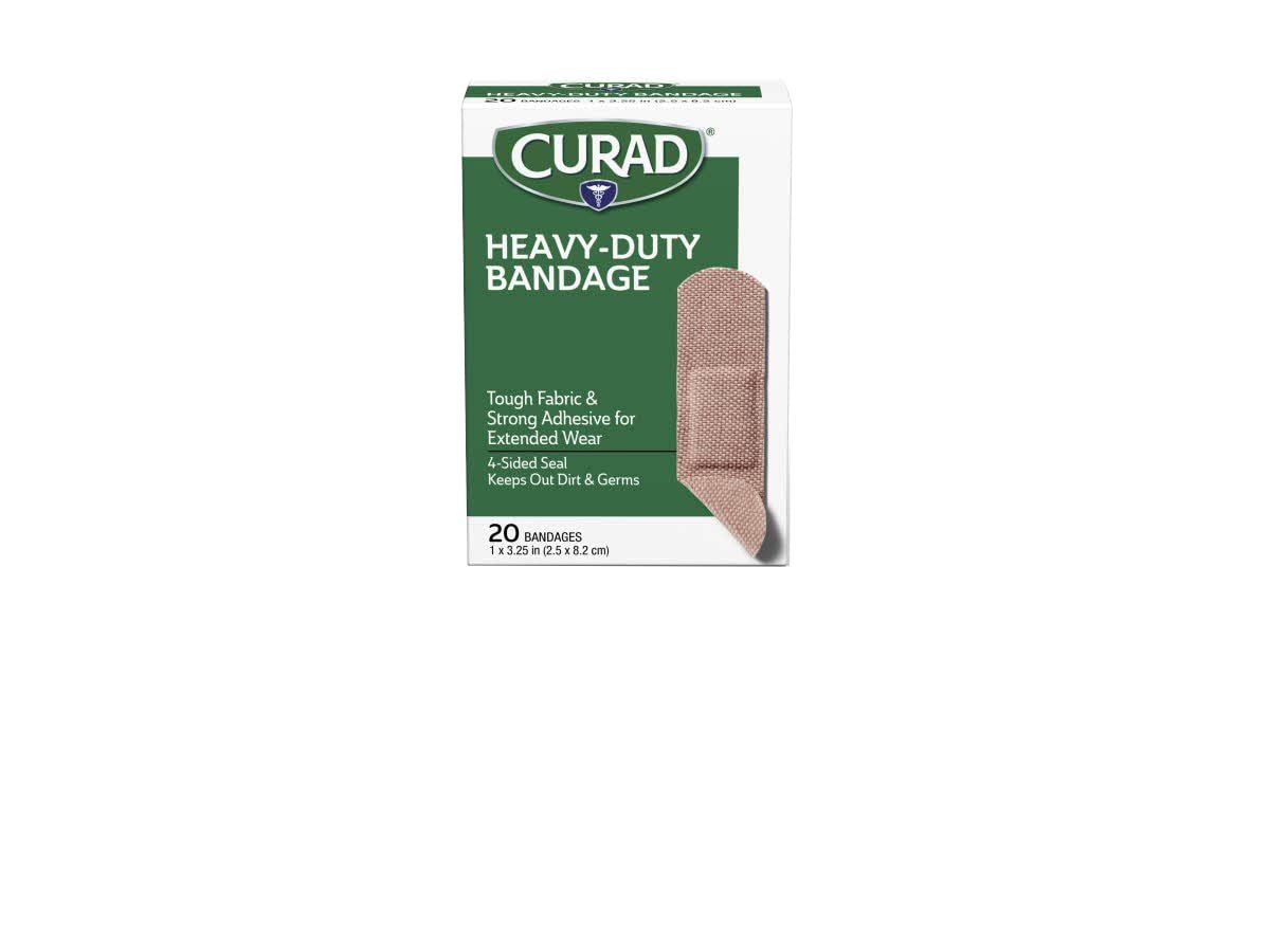 Curad CUR14925RB Bandage, Heavy Duty, 1" x 3.25" (Pack of 24)