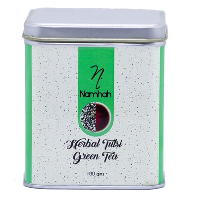 Namhah Herbal Tulsi Green Tea | Natural Herbal Tea | Natural Tulsi Tea | Loose Leaf Tea