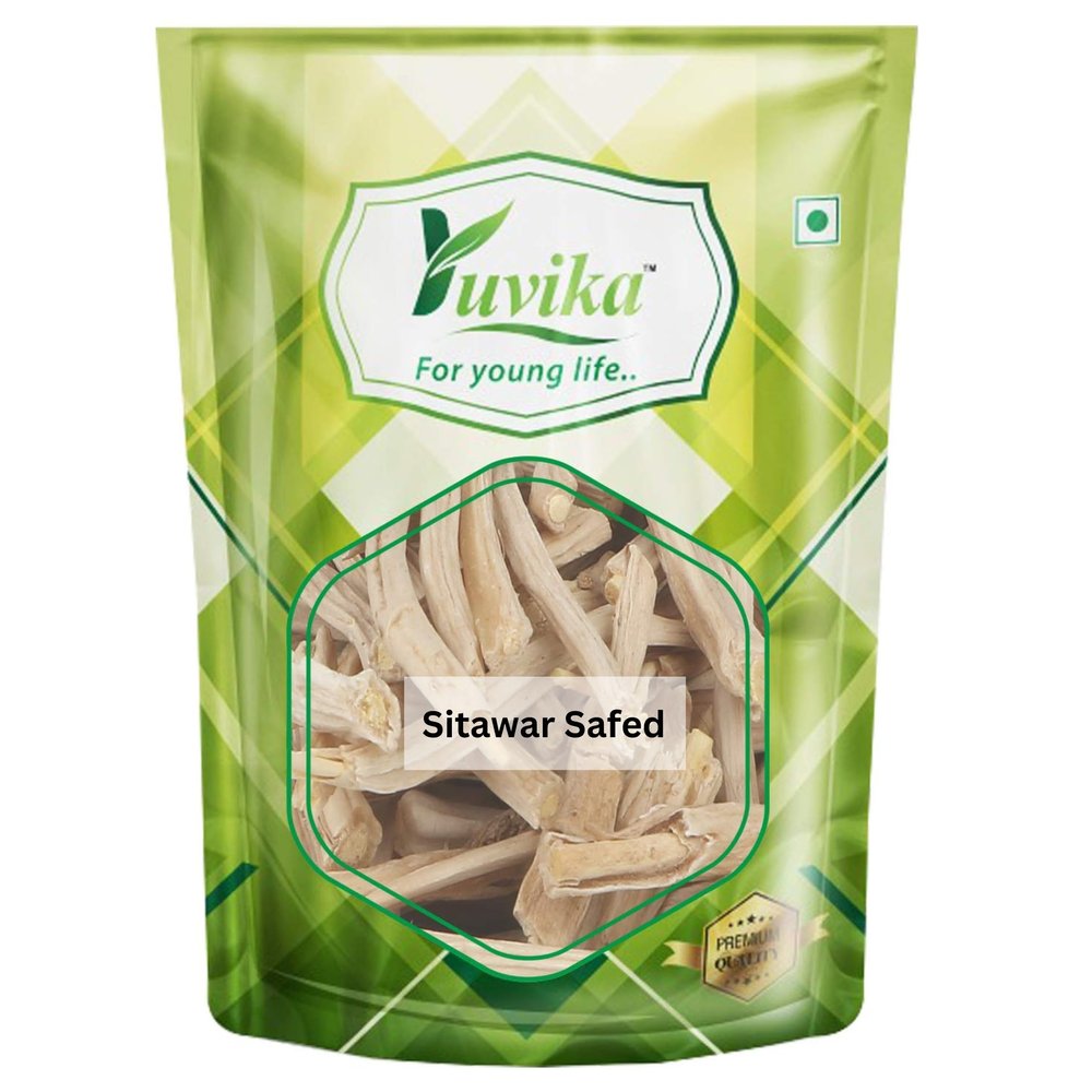 YUVIKA Sitawar Safed - Sitavri Safed - Sitavari - Asparagus racemosus Willd 400 Grams