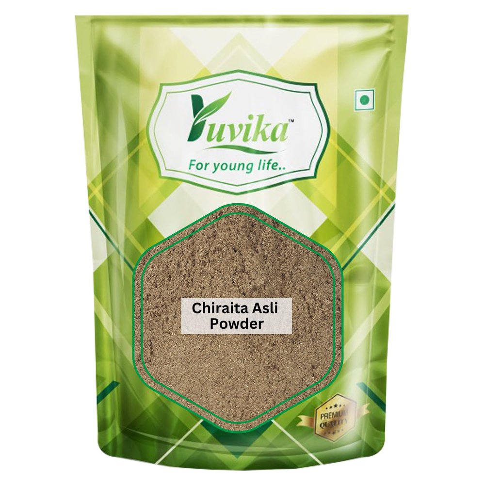 Yuvika Chiraita Asli Powder - Chiraita Nepali - Enicostemma Littorale - Swertia Chiraita - Bitter Stick - Indian Gentian 200 Grams