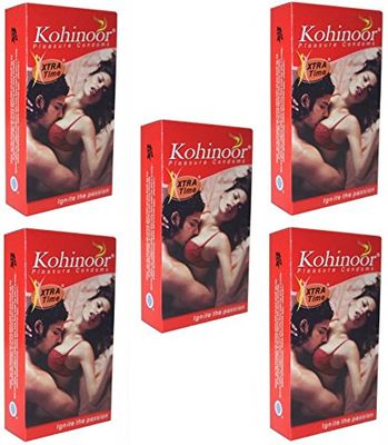 Kohinoor Xtra Time 10'S Condom (Pink) - Set of 5