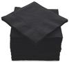 Amcrate Big Party Pack 125 Count Black Beverage Napkins - Ideal for Wedding, Party, Birthday, Dinner, Lunch, Cocktails. (5 x 5) view 1