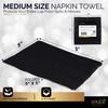 Amcrate Big Party Pack 125 Count Black Beverage Napkins - Ideal for Wedding, Party, Birthday, Dinner, Lunch, Cocktails. (5 x 5) view 2