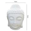 Aatiutik White Ceramic Buddha Head Aroma Diffuser Air Freshner for Home Office Aroma Oil Burner Lamp with 2Mogra Aroma Oil 10ml Each view 2