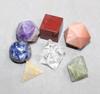 Jet 7 Chakra Geometry Set Platonic Solids Healing Crystal Therapy Booklet Sacred Divine Energized Charged Positive Peace view 2