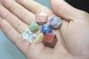 Jet 7 Chakra Geometry Set Platonic Solids Healing Crystal Therapy Booklet Sacred Divine Energized Charged Positive Peace view 3