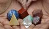 Jet 7 Chakra Geometry Set Platonic Solids Healing Crystal Therapy Booklet Sacred Divine Energized Charged Positive Peace view 4