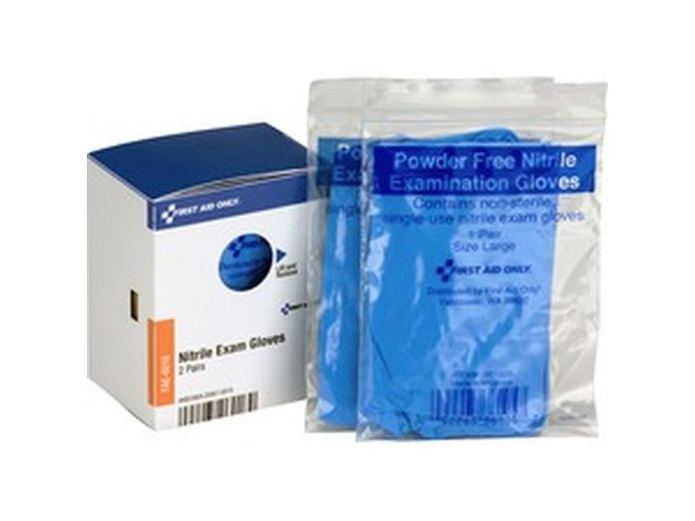 First Aid Only FAE-6018 Smart Compliance Refill Nitrile Gloves, 4 Count