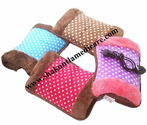 Doted Full Velvet Pocket type Electrothermal and Electric Hot Water Heating Bag