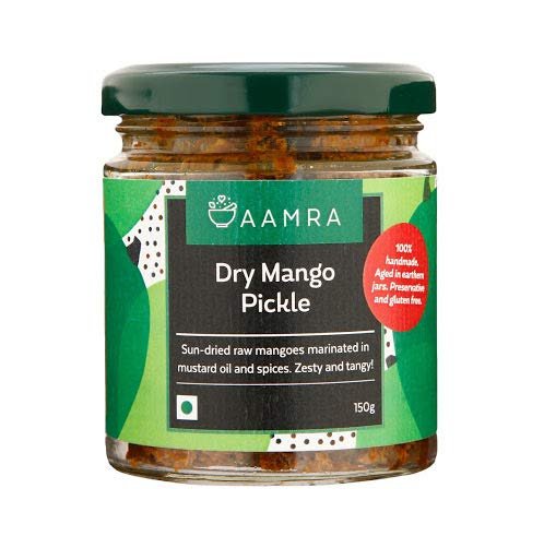 Aamra Homemade Traditional Dry Mango Pickle, No Artificial Preservatives- 150 grams