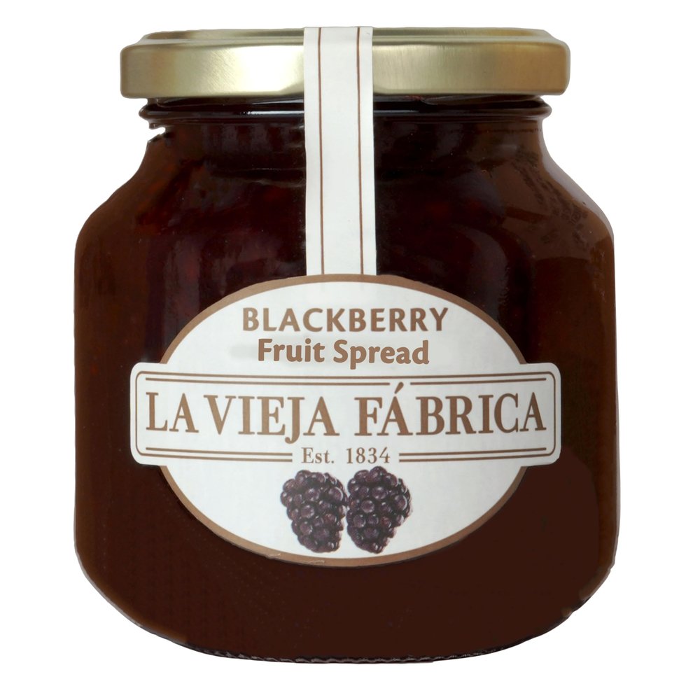 La Vieja Fabrica Blackberry Mermelada Gluten Free Fruit Spread, 12.35 oz  350 g