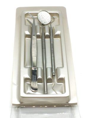 ADDLER DENTAL DIAGNOSTIC PMT KIT PREMIUM EXPLORER, MOUTH MIRROR, TWEEZER