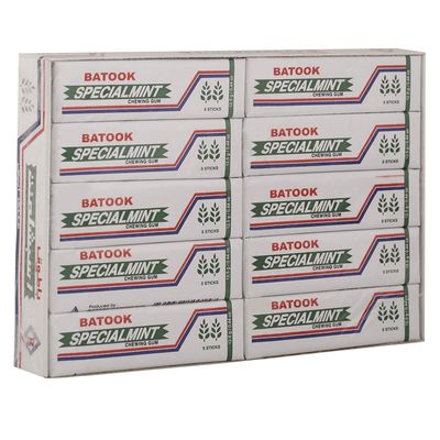 Batook 5 Sticks Special Mint Gum, 20 X 12g - Pack of 1