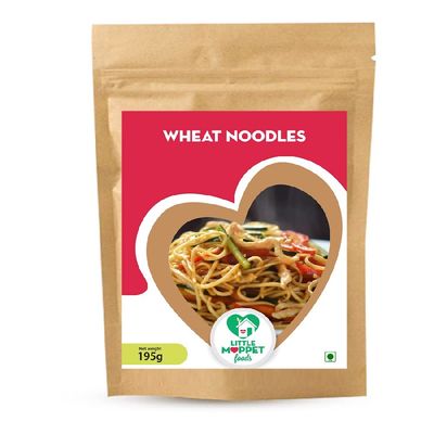 Little Moppet Foods Noodles - (Wheat Noodles), Preservative Free, 195 Gram