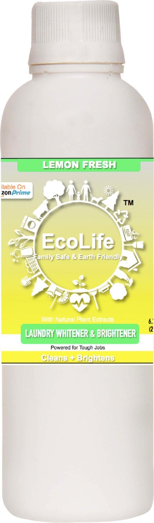 CERO ECOLIFE 100% Natural Laundry Whitener Brightener, Lemon Fresh (200ml)