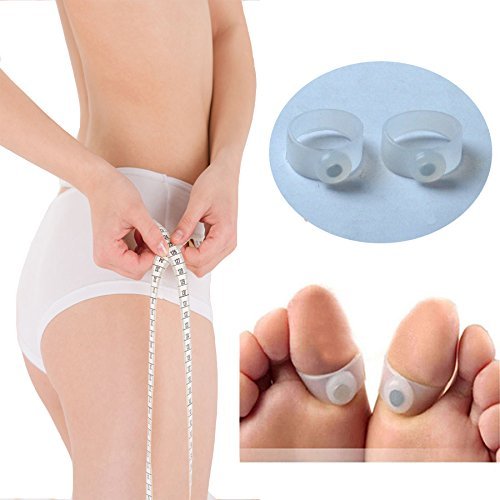 6Pcs Slimming Lose Weight Fashion Women Foot Care Tool Silicone Magnetic Massage Foot Toe Ring Keep Fit Product for Women C545