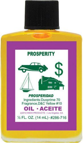 (1Pack) Indio Products Spiritual Anointing Oil- Prosperity 1/2Oz