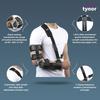 Tynor ROM Elbow Brace, with Adjustable Range of Motion | Support Elbow Injuries, Post-Surgery Recovery, Stabilizing Arm Brace for Pain Relief & Joint Protection | Universal Size, Left (1 Unit, Black) view 3