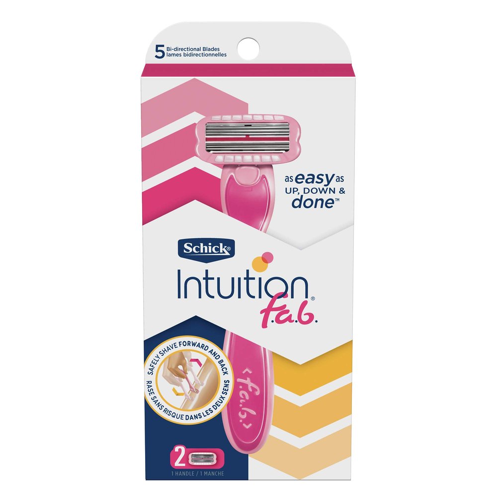 Schick Intuition f.a.b. Women Razor Handle (Pack of 2)