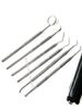 German Dental Hygiene Kit 6 Piece Dentist Tools Anti Fog Mirror Dental Scaler Tarter Scraper Dental Pick Dental Tweezers for Calculus and Tartar Removal Gum Health Teeth Cleaning view 2