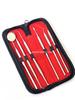 German Dental Hygiene Kit 6 Piece Dentist Tools Anti Fog Mirror Dental Scaler Tarter Scraper Dental Pick Dental Tweezers for Calculus and Tartar Removal Gum Health Teeth Cleaning view 3