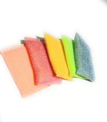 Dannu Scrub Pad Cleaner Mesh Scrubber for Nonstick Cookware, Glass, Stainless Steel, Stone (Set of 5), Non Scratch, Free Cleaning Mesh Scrubber, Good Sponge Used