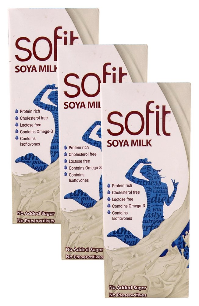 Spar Combo - Sofit SOYA Milk Natural, 200ml (Pack of 3) Promo Pack